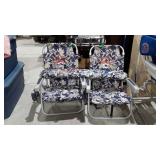 Two Tommy Bahama beach chairs and matching