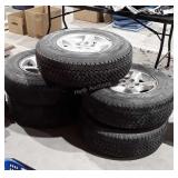 Set of 4 Jeep Wheels with Tires, 5 lug, Goodyear