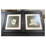 Two card games pictures: Black Hack and Texas