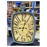 Cafe de la gare clock, 37 x 23 x 4 inches