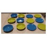 Fiesta Dishware, 6 Cake plates, 6 Individual