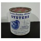 Oyster can, 1 gallon #10 can, Allen