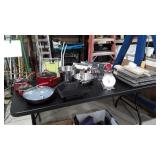 Cookware Group, wok, stock and sauce pans, scales
