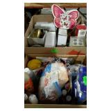 Group of candles, air fresheners, hand