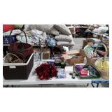 Mixed group, includes baskets, tray, picture