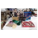 Holiday decor, includes 4pc holographic present