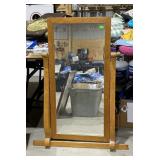 Birds eye maple dresser mirror with yoke 26 w x