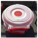 Two Sterlite Wreath Storage Containers