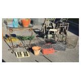 Gardening Accessories lot includes, terracotta