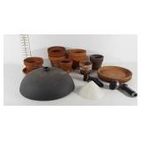 Gardening group, terracotta planters, planter