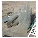 Gardening Hardware Cloth Wire few steel posts,