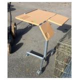 Rolling Food Tray Table Stand