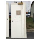 Commercial solid pine Door, with window. 36x84"