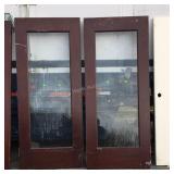 Two Commercial grade Doors, full view glass,