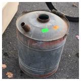 Early Galvanized 5 gallon Fuel Can, missing the