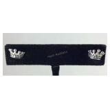 Sterling silver crown earrings