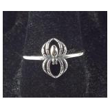 Sterling silver size 9 spider ring