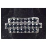 Size 10 mountain blue Swarovski crystal platinum