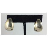 Sterling silver hoop  earrings