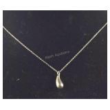 Authentic Tiffany Co Elsa Peretti Bean Necklace