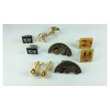 5 Costume Cuff Links: Eagle Head, Masquerade,