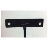 14K CZ Stud Earrings Yellow Gold 0.4, grams