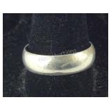 Silver Band Inscribed "I Love You to The Moon &
