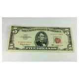 Series 1963 $5 Red Seal Note