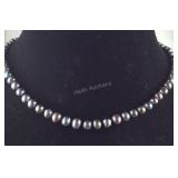 Sterling silver pearl necklace 18in