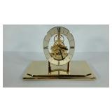 Mantle clock, open works, keeps time, seller c