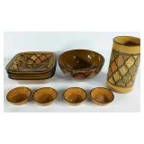 Le Souk Ceramique hand painted ceramic wares, one