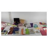 Gift wrapping supplies, bags, tissue paper,