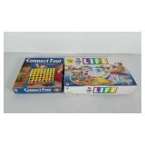 Board games, life and connect 4, both have been