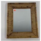 Bamboo Framed wall mirror, 19x25