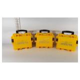 Three Invicta padded equipment cases, 12" × 10" ×