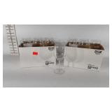 One dozen wine glasses, 7" tall