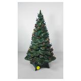 Ceramic Christmas tree, works, 22"