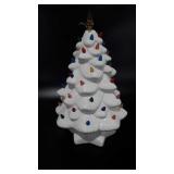 Ceramic Christmas tree, lights up, 15"