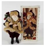 Holiday Time 10" porcelain Old World Santa