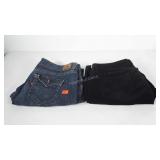 Two pairs of pants, includes Levi Strauss and Co.