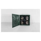 Longaberger four pewter angel ornaments