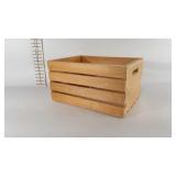 Wooden crate, 18" × 12" × 10"