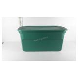 Sterilite tote with lid, 30" × 19" × 15"