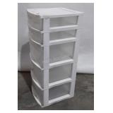 Sterilite 5 drawer organizer stand, 32" tall
