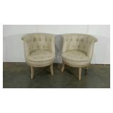 Pair of Tommy Hilfiger barrel chairs, could use