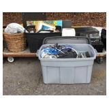 Skid lot: electronics, pictures, baskets,