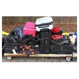 Skid lot: suitcases and bags