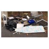 Scrap lot:  buyer takes all. Ironing board,