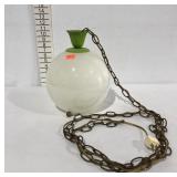 Vintage swag lamp with chain