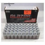CCI blazer ammunition 50 aluminum case center